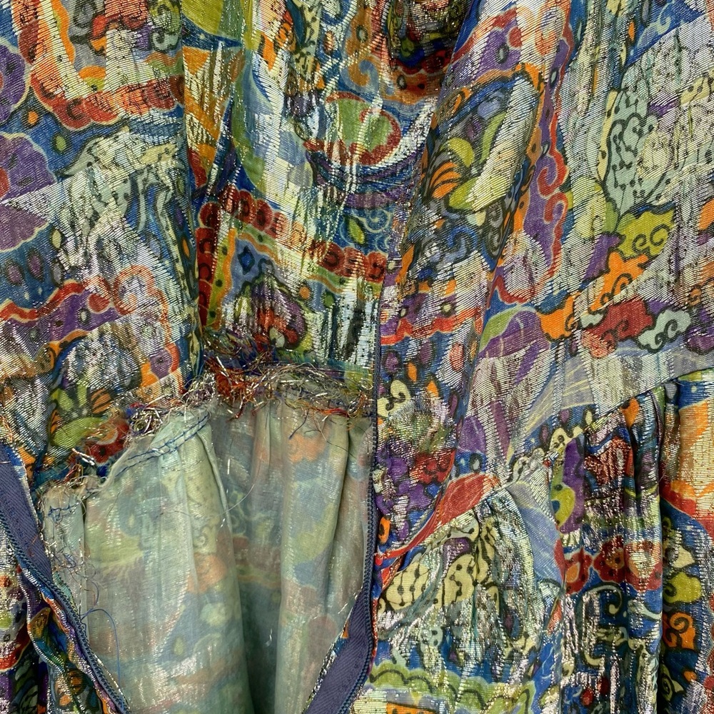 Vintage 60’s | Metallic | Tassle | Women’s Size Medium | Prom | Dress - Picture 7 of 9